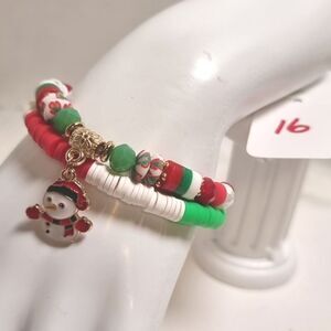 👋 CHRISTMAS STACKING 2 BRACELET SET charm adjustable | Mix And Match 3/$20